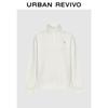 UR Men's Stand-Collar Half-Placket Letter Embroidery Sweatshirt