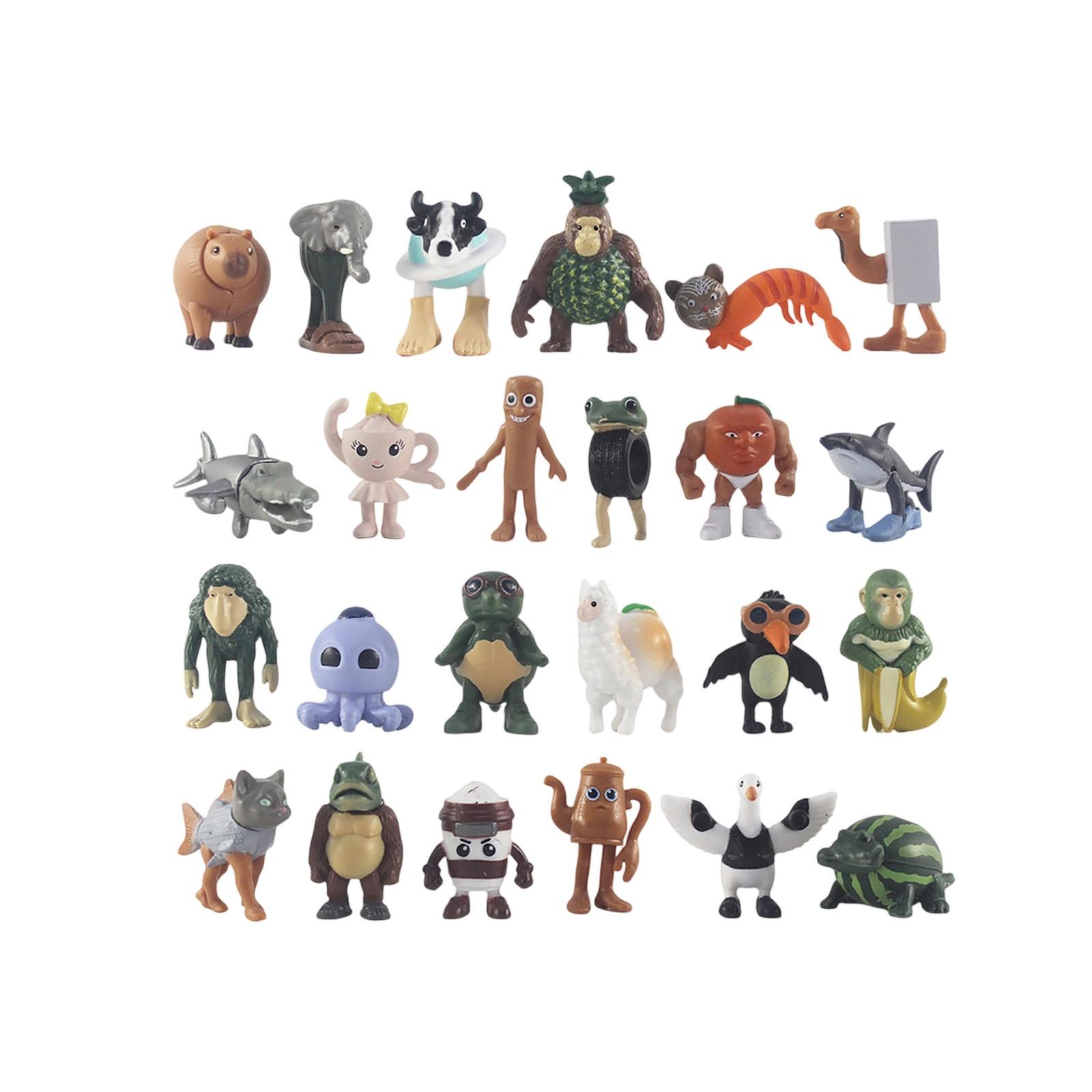 

24 вида игрушек-фигурок, игрушки с отверстиями, креативные фигурки, настольные украшения, детские подарки One Size