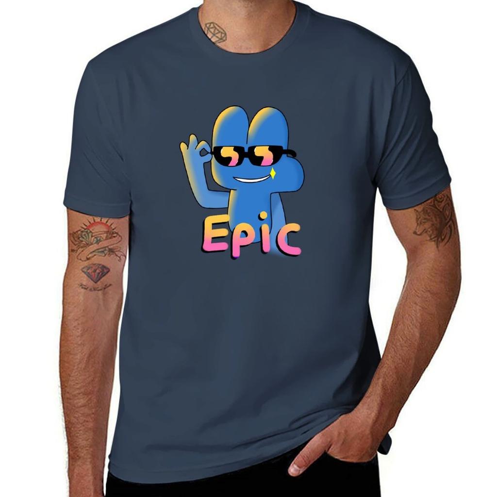 BFB Four mit Sonnenbrille T-Shirt Lässig Einfaches Design Kurzarmshirt
