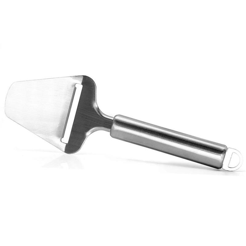 

Слайсер для сыра из нержавеющей стали Сверхпрочная плоскость Терка для сыра Нож для резки сыра с антипригарным покрытием Нож для масла Кухонные инструменты для приготовления пищи SILVER,2PCS