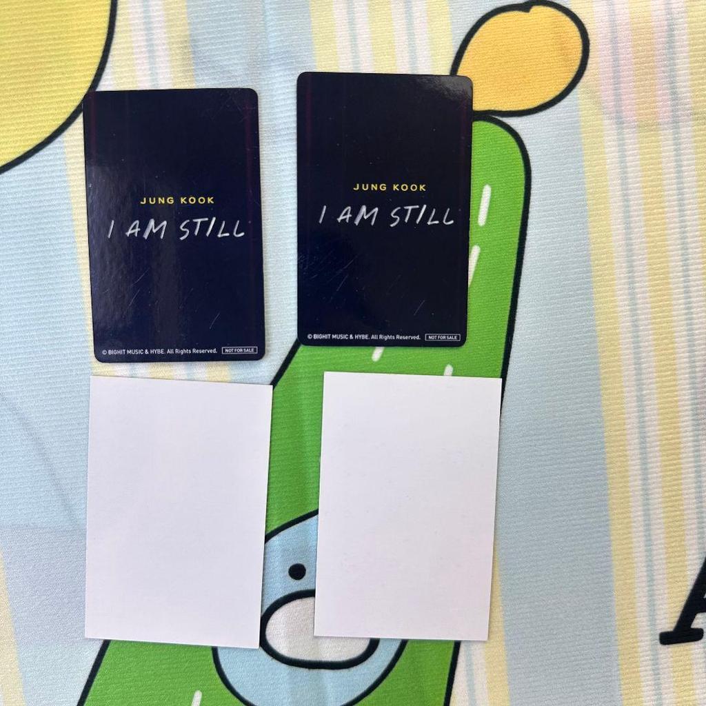 [USED] BTS Jungkook I am STILL 4th Movie Admission Bonus: 2 Trading Cards