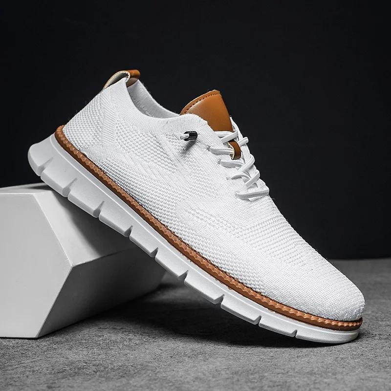 Men Breeze Shoes Casual Stylish Oxfords Fashion Formal Business Walking Shoes for Male Non Slip Dress Sneakers Wearbreeze