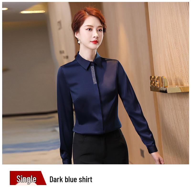 Women's Flannel Thickened Long Sleeve Shirt - 2025 Fall/Winter Collection, Ideal for Professional and Commuting Wear