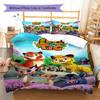 Set Biancheria da Letto con Fantasia Leone e Tigre Copripiumone Federa Decorazione per la Casa Regalo (1 * copripiumino + 2 * federa, senza nucleo)