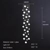 Nordic Minimalist Staircase Chandelier Bubble Glass Light Luxurious Living Room Family Kitchen Restaurant Celing Pendant Lamp
