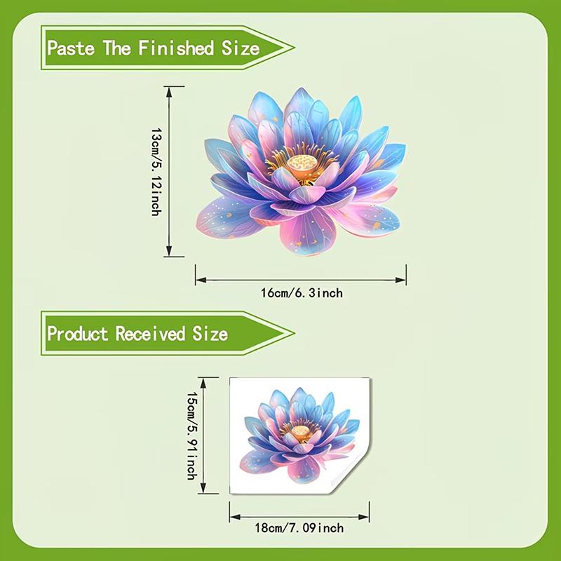 Glow-In-The-Dark Lotus Toilet Sticker Luminous Colorful Fridge Wall Sticker Self-Adhesive Removable Home Bathroom Decor