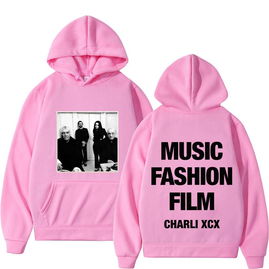 CHARLI XCX Album Music, Fashion, Film Tour 2026 Print Hoodie Men Women Hip-hop Sweatshirts Oversized Casual Pullover Streetwear