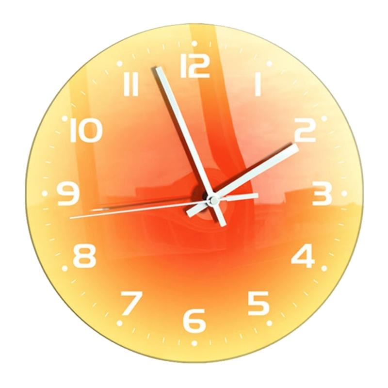 

Круглые настенные часы Бесшумные Градиенты Часы Заката Настольные часы Домашний Декор для Рабочего стола Дропшиппинг