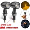 Amber Motorcycle Running Indicator Lamp Mini LED Turn Signal Moto flashing Light Motorcycle Blinker
