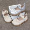 Girls' Small Leather Shoes Spring and Autumn 2025 New Children's Shallow-mouth Pleated Foreign-style Princess Shoes Korean Version of Soft-soled Girl