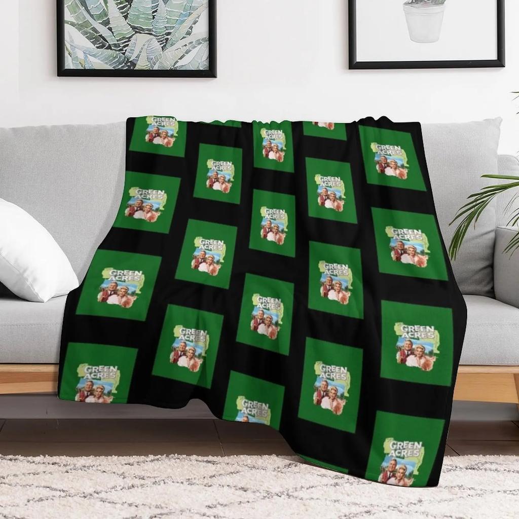 Green Acres Graphic TShirt3248 Throw Blanket Multi Use Warm Blanket for Living Room Bedroom