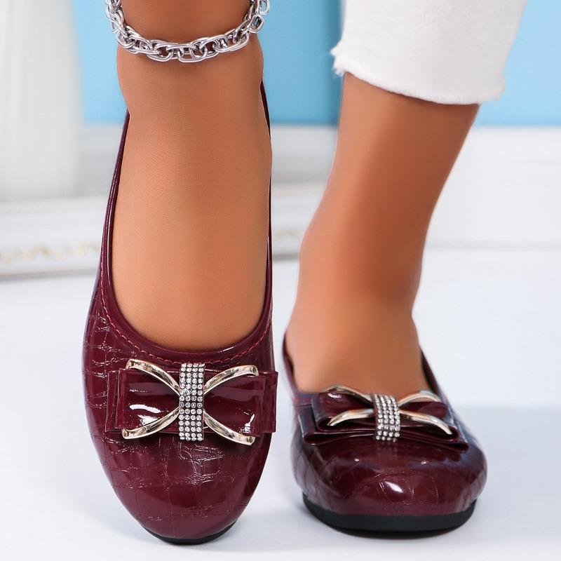 Casual Shoes Single Shoes Round Toe Shallow Mouth Low Heel Flat Single Shoes