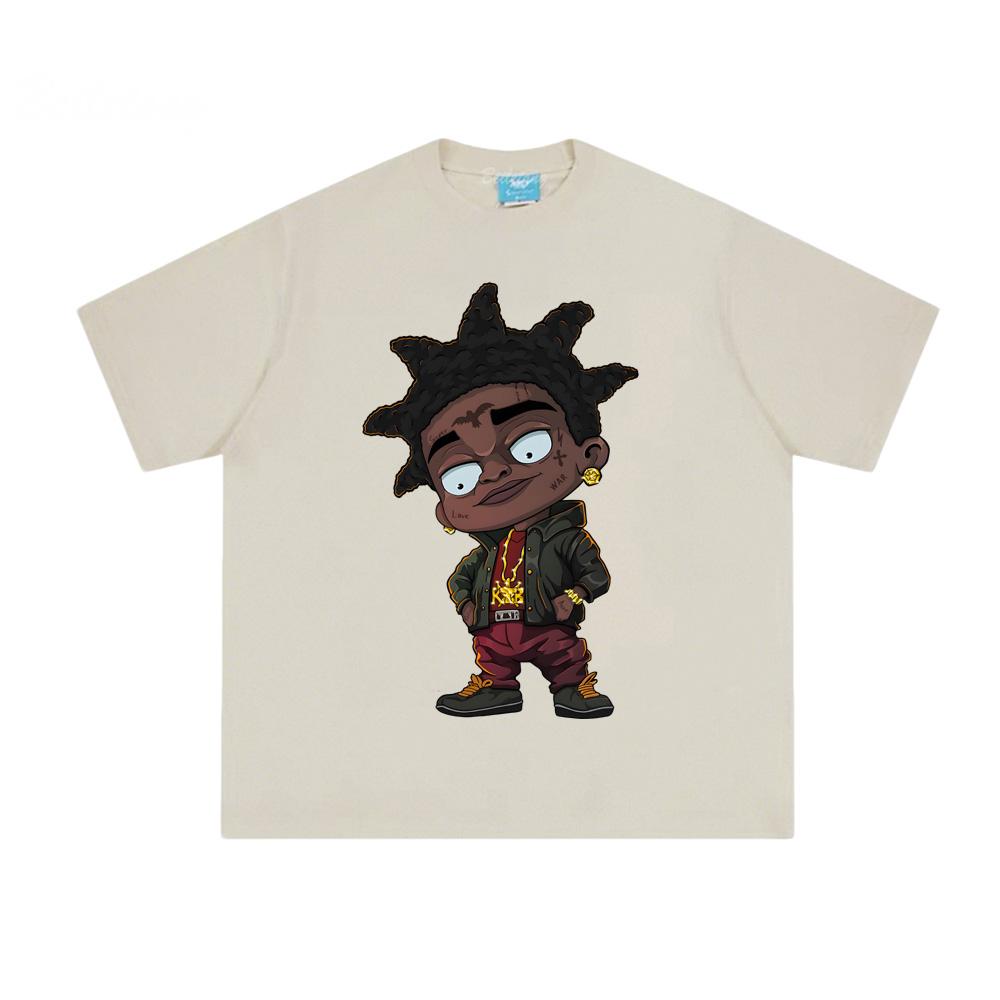 

Kodak Black 2025 NewT Shirt Summer Round Neck Tee-shirt 100%Cotton Clothing High Quality Female/Male Hip Hop Tops XS песочный