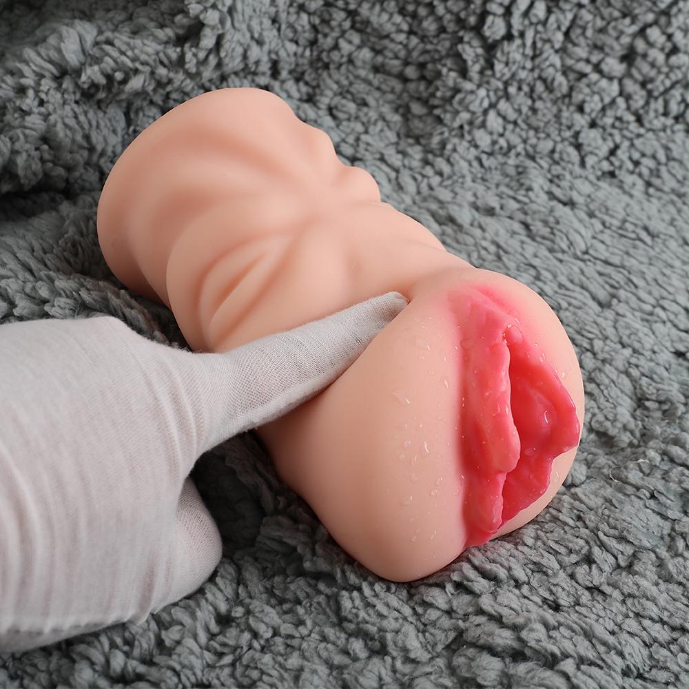 2 in 1 Male Masturbator Adult Sex Toys, 3D Textured with Sexy Realistic Vagina Tight Anus, Mens Stroker Sex Doll for Man Masturbation 660g