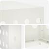 Air Conditioner Cover White 110 x 50 x 105 cm Steel