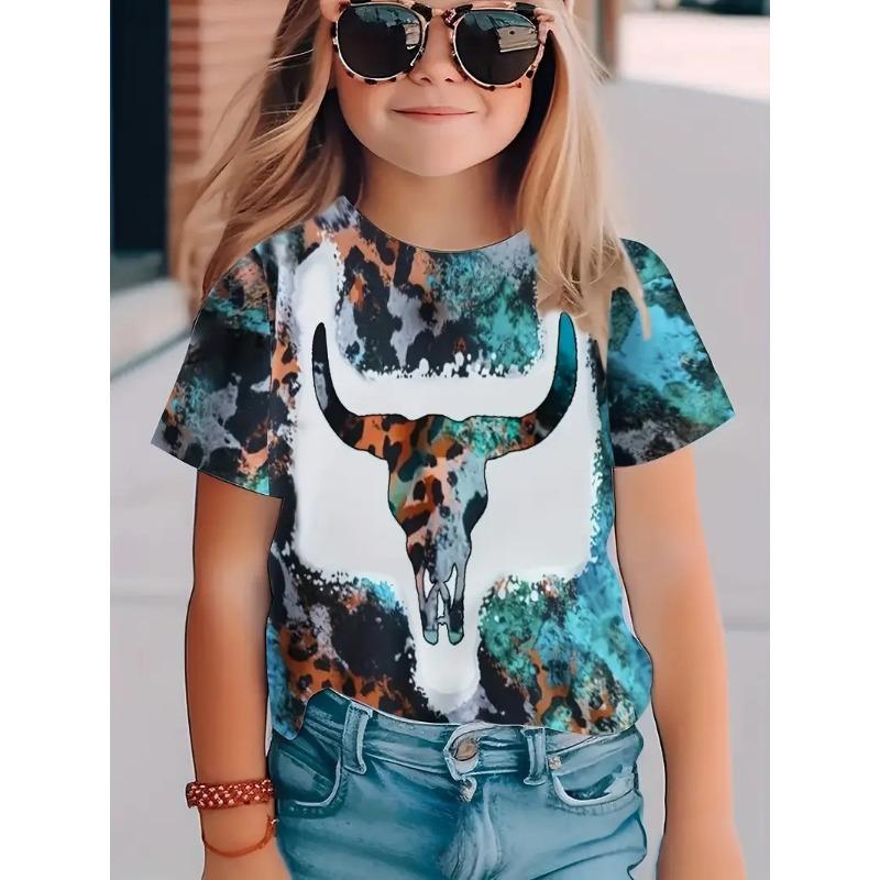 Fashionable Casual Personalized Stylish Cute Pattern Pullover Short Sleeved T Shirt