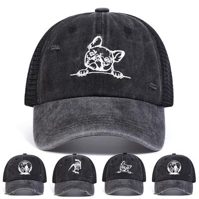 Unisex Cartoon Personality Embroidery Baseball Cap Spring Summer Outdoor Adjustable Sunscreen Hat