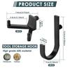 4PCS/Se Shed Hooks J and U Shed Tool Hangers Practical Storage Shed Tool Hooks Multipurpose Garage Tool Hooks for Ladders Bikes