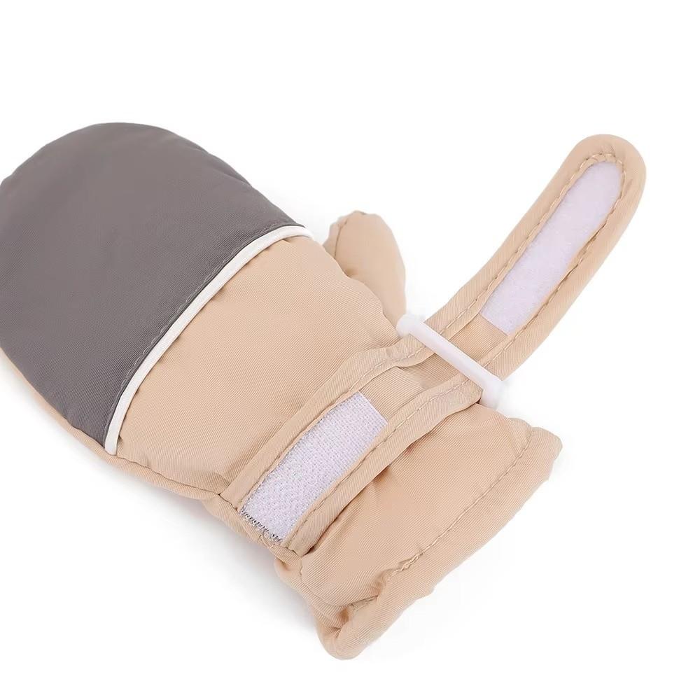 Zipper-Free Wrist Closure Thermal Ski Gloves Thermal Insulation Cold Gear Gloves For Boys Girls