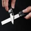 Portable Knife Sharpener Folding Diamond Double-Sided Fan Shape Garden Tool Sharpener For Garden Outdoor Camping Kitchen