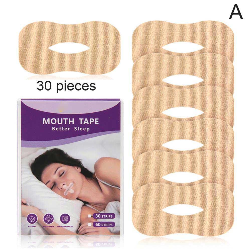 30Pcs Anti-Snoring Mouth Breathing Tape Gentle For Better Nose To Improve Sleep Mouth Stickers For Snoring Lip Patch