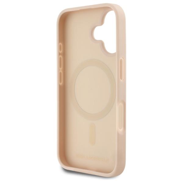 Karl Lagerfeld Klhmp16Spkhporpp Iphone16 6.1 Różowy/Pink Hardcase Hot Stamp Magsafe