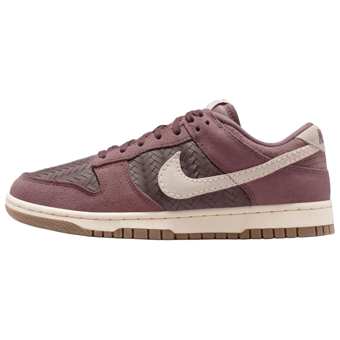 

Nike Dunk Premium Se Woven Series Comfortable Fit Low-Top Skate Shoes Women sneaker Deep-Purple Red IB6161-500 39