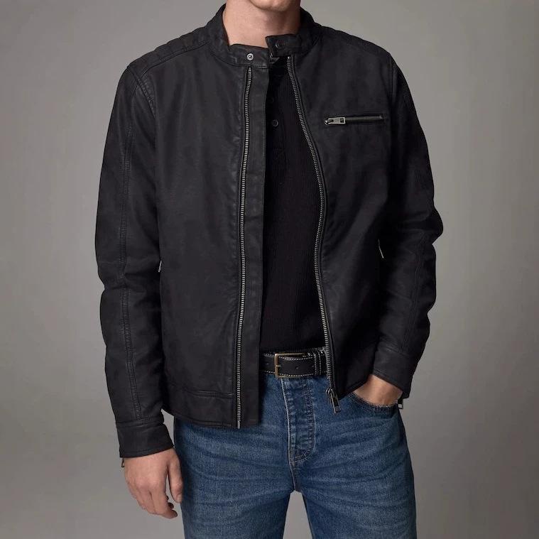 European and American men`s jacket thin