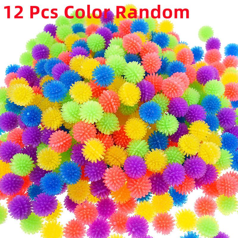 

Детский TPR Yangmei Ball Hedgehog Mini Massage Ball 12PCS Yoga Foot Massage Ball Decompression Hair Ball Игрушка для сдавливания
