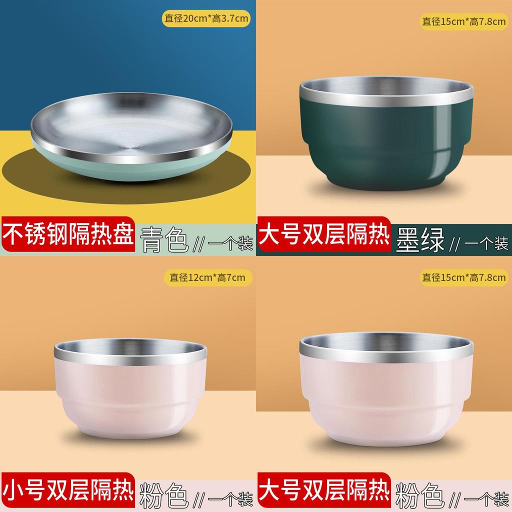 Modern Minimalist Stainless Steel Food Plate With Insulated Design For Daily Home Use
