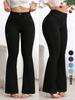Women's Stretch Slim Flare High Waist Jeans - Hip Lifting Micro Flare Pants