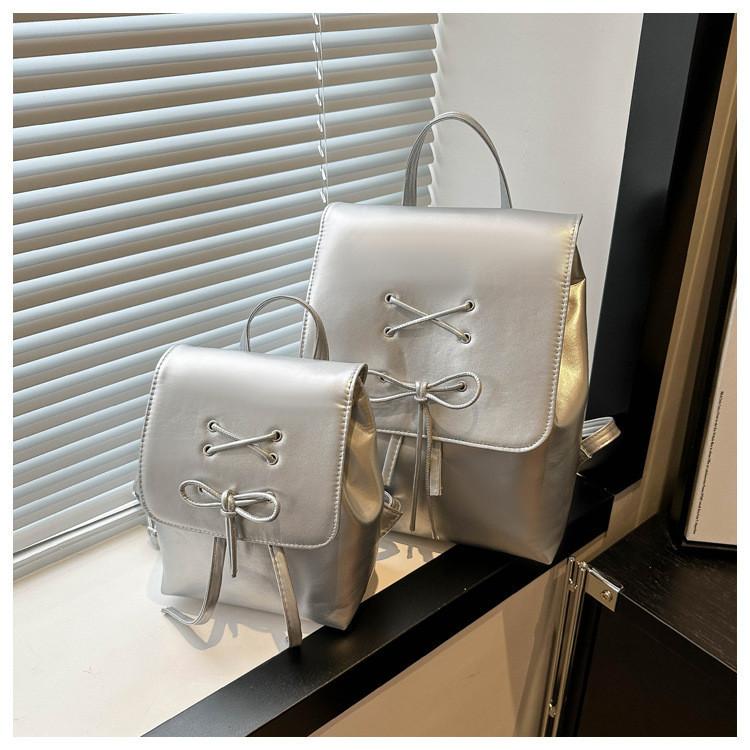 Simple And Casual Korean Style Ballet Bow 2024 New Trend Fashion Shoulder Backpack For Women