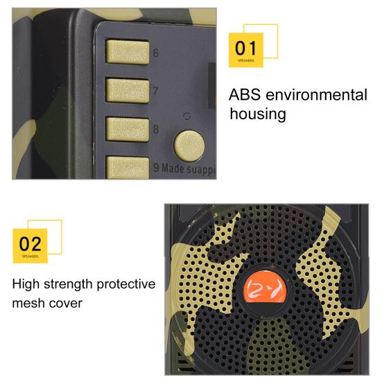 Voice Amplifier High Power HiFi Infrared Remote Controller Camouflage Bluetooth-compatible Electric Hunting Speaker for Teaching