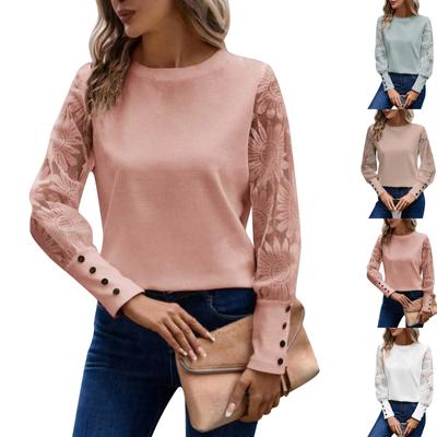 Fall Fashion Hot Women's Clothing Button Long Sleeve Tops