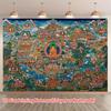 VIKAMA Intricate Thangka Tapestry Which Has Added A Sacred Cultural Vibe Ideal For Home Office Guesthouse And Meditation Space