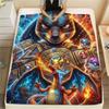 1PC Pokmon Patterned Flannel Blanket Suitable For All Seasons For Home Decor Warmth And Comfort Gifts Holiday Present