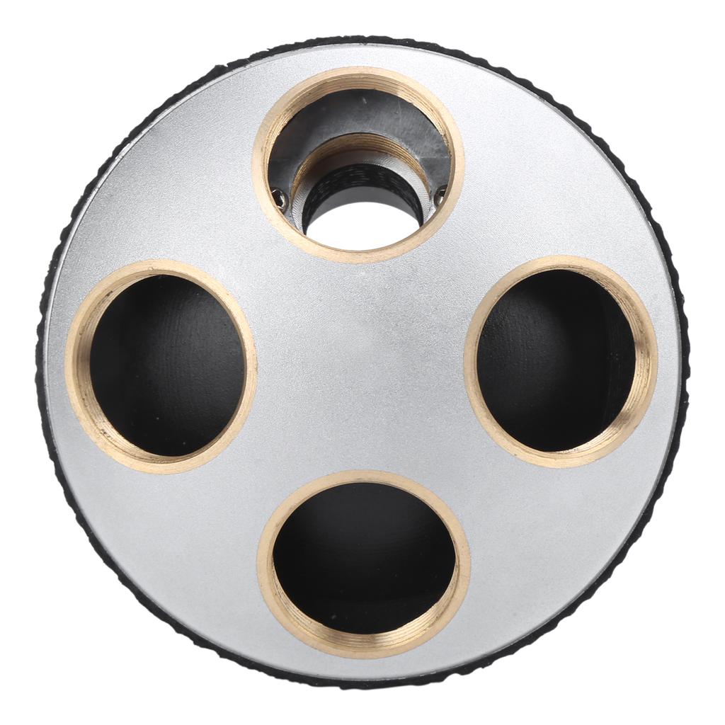 Microscope 4‑Hole Adapter Objective Lens Revolving Nosepiece Converter with RMS Interface