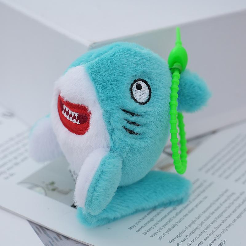 Plush Shark Charming Keychain Ocean Animal Soft Toy Adorable Charm Backpack