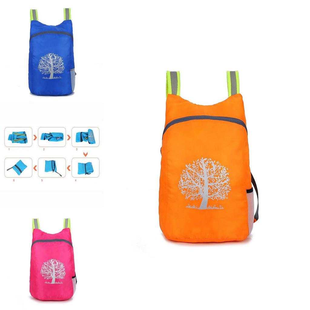 Durable Folding Packable Lightweight Travel Hiking Backpack With Adjustable Straps