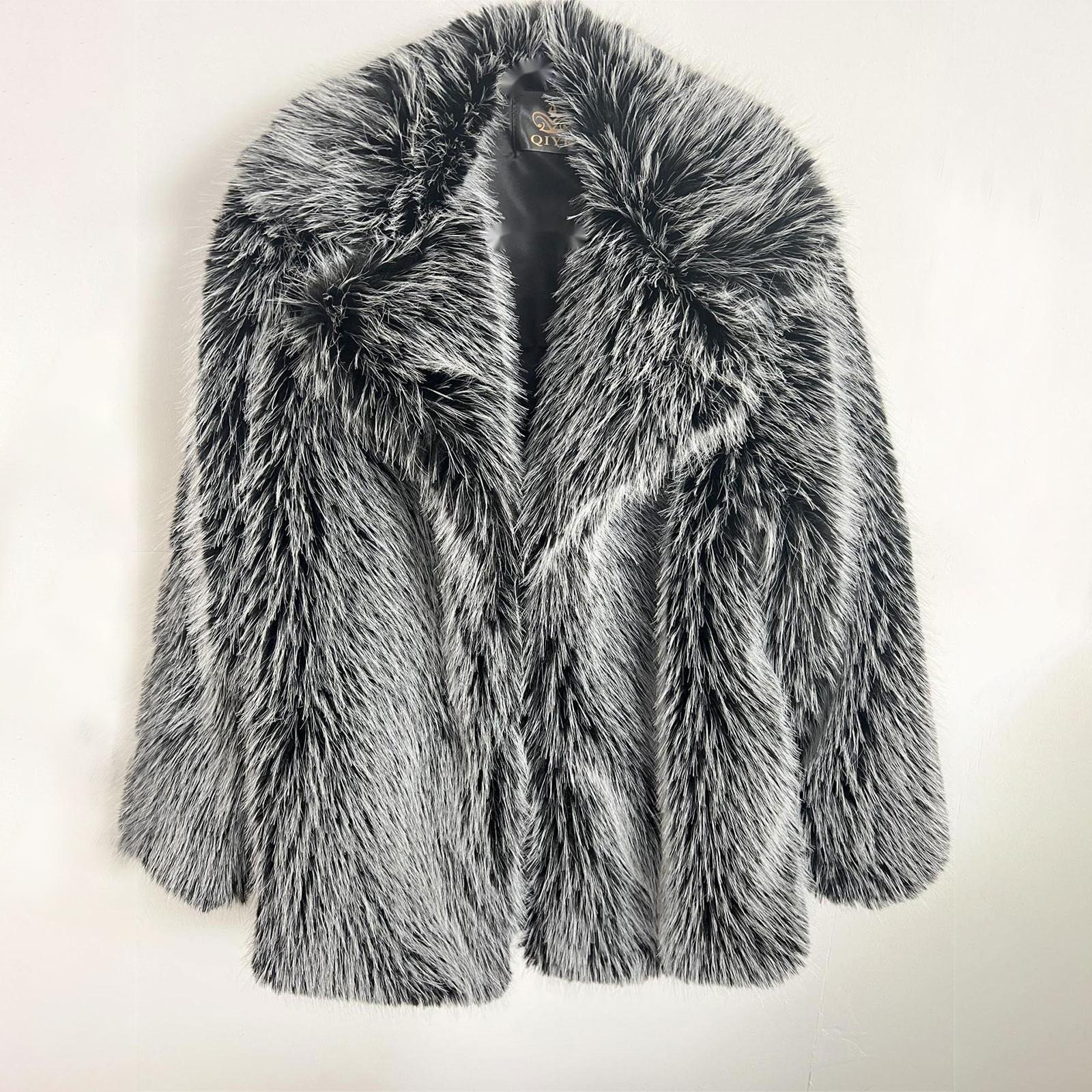 

Женский однотонный кардиган с длинными рукавами и лацканами с открытой передней частью, свитера, пальто XXL