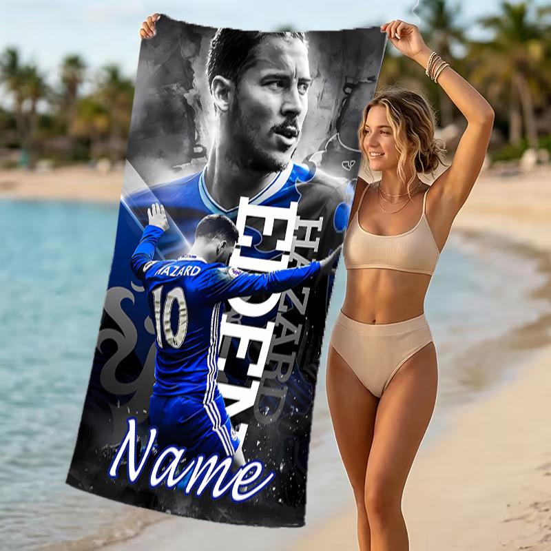 Customizable personalized beach towels Chelsea F.C themed designs.Suitable for the beach, yoga, sports;ideal as beach accessories