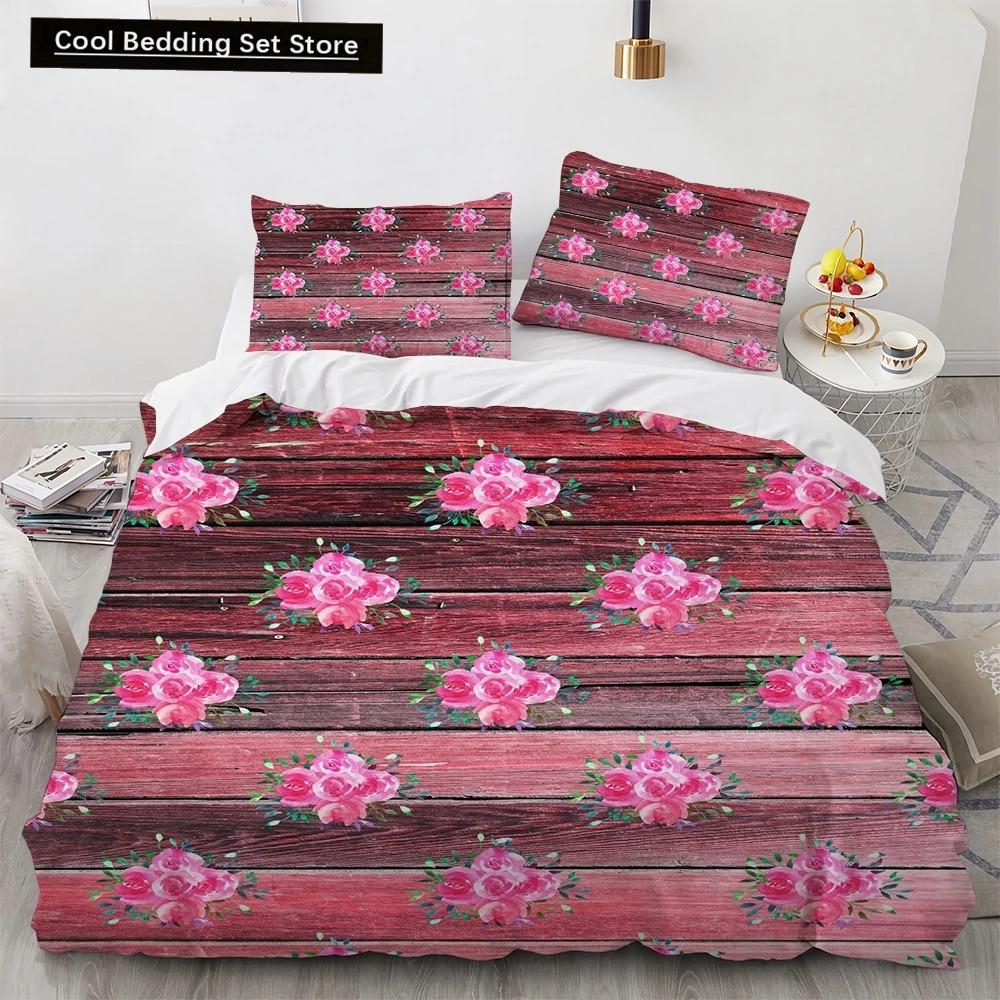 Sunflower King Queen Duvet Cover Striped Floral Bedding Set for Kids Teens Adults Colorful Flowers 23pcs Polyester Quilt Cover