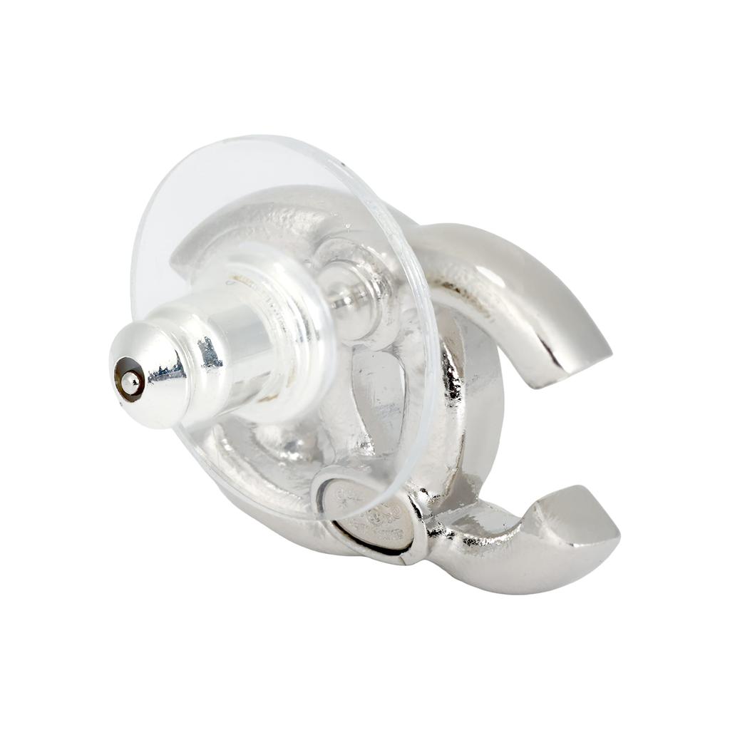 CHANEL Metal Stud Earrings Women's Silver ABF526-B19974-NAFTR