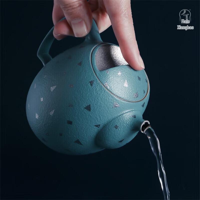 Edenus Wisdom Eye Ceramic Tea Set - Ethereal Blue Glaze