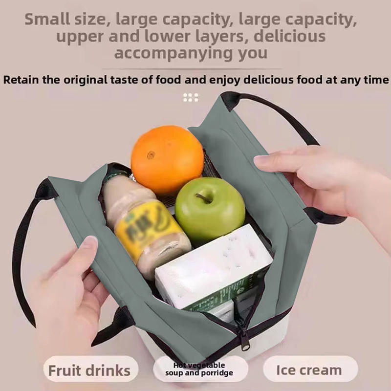 Kühltasche für Damen, tragbare Lebensmitteltasche für Arbeit, Studenten, Thermo-Lunchbox, Kühltasche, Kühltasche, Lunch-Tasche mit Schultergurt-Griff