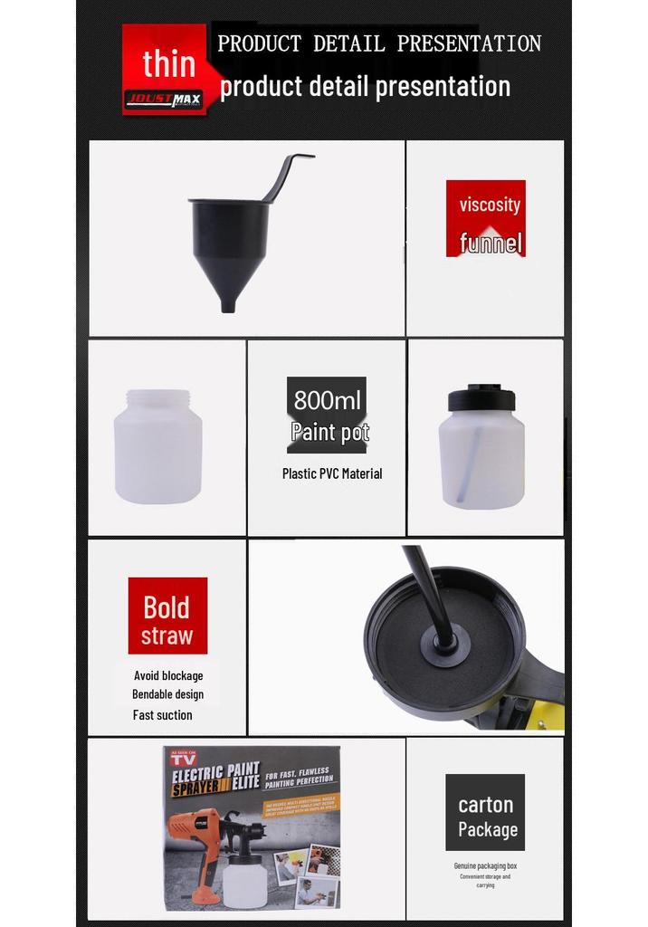 Electric Paint Sprayer Gun for Household Use - Compact Disinfection and Painting Machine