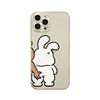 Funny Bunny Bear Couple Phone Case for IPhone 13 14 15 12 11 Pro Max Mini X XR XS MAX 7 8Plus SE2 Cute Animal Clear Paired Cover