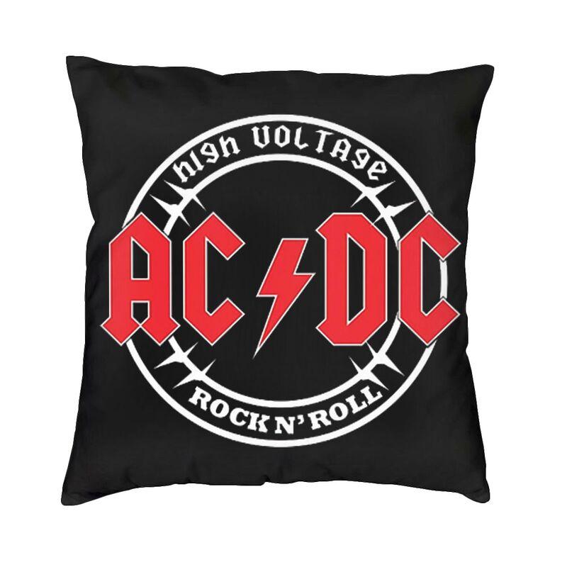 

Винтажные наволочки в стиле рок AC DC, домашние декоративные чехлы для подушек в стиле хэви-метал, музыкальная группа, диван, стул, квадратная уютная наволочка