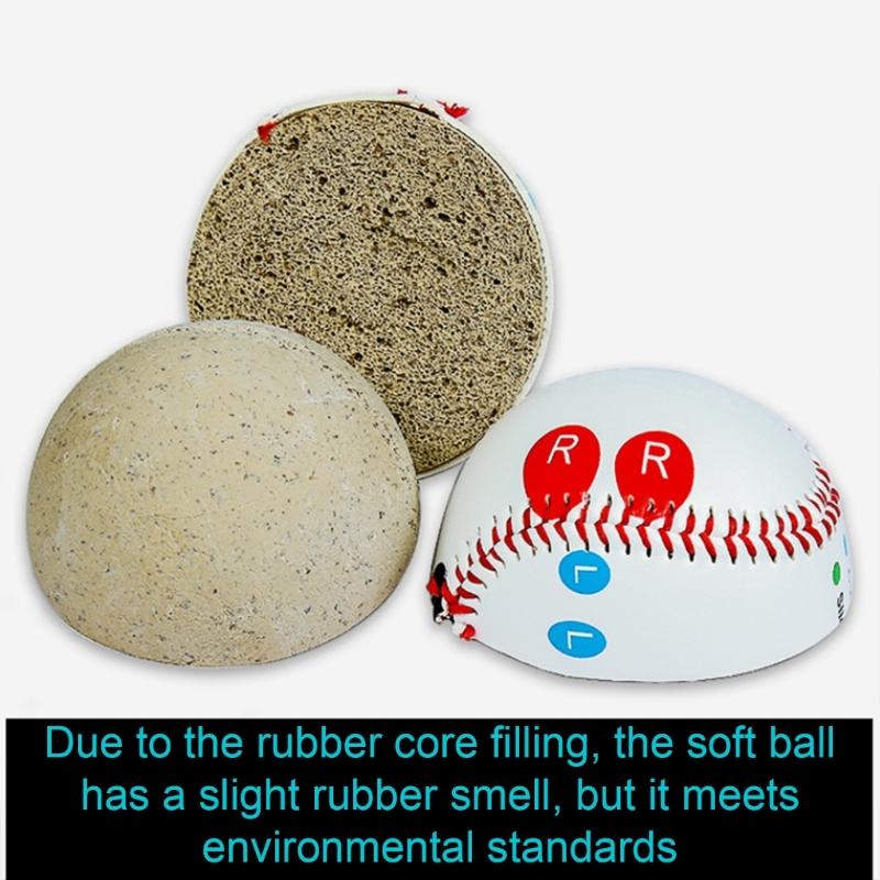 Wettkampf-Trainingsbaseball mit Fingerplatzierungsmarkierungen 9 Zoll Weicher/Harter Baseball zum Werfen Schlagen Hitting