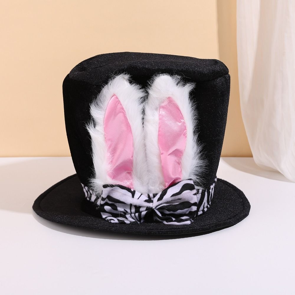 Festive Style Bunny Ear Hat Large Ears Costume Headgear Fun Gift Top Hat Easter Party